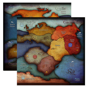 Oversized 3-5 Player Earth Map (CW-M13)