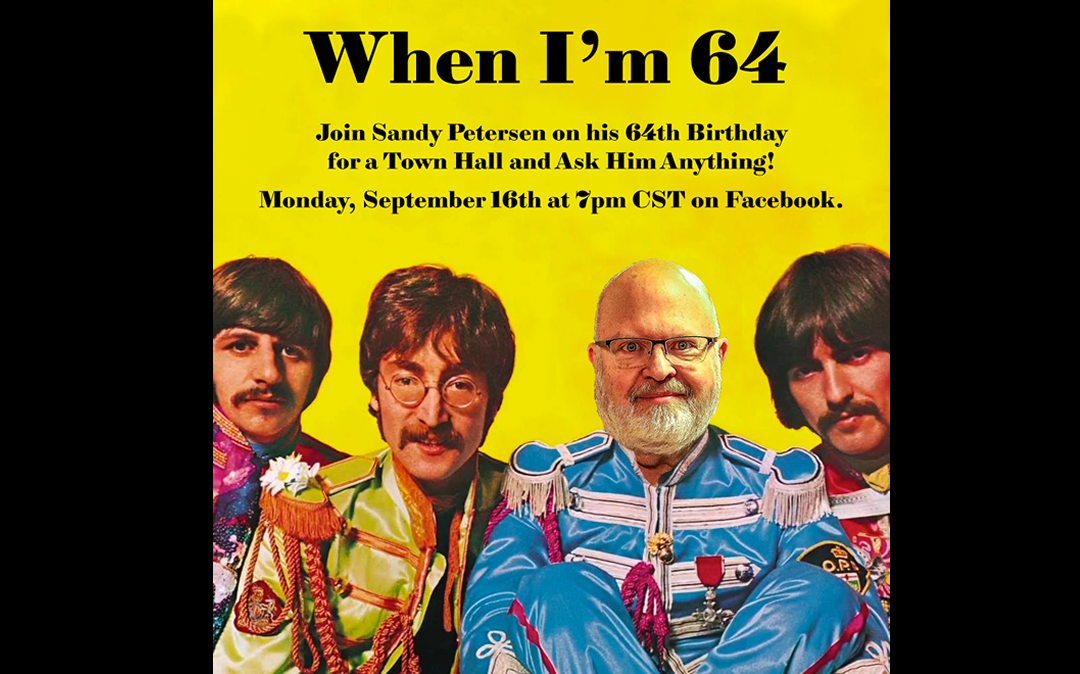 Sandy is celebrating his 64th birthday with a Facebook Live Town Hall!