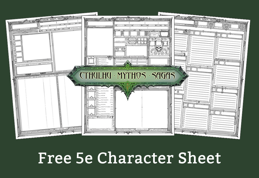 Free 5th Edition Character Sheet
