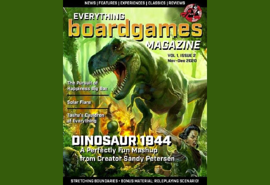 Everything Board Games Magazine Features Dinosaur 1944