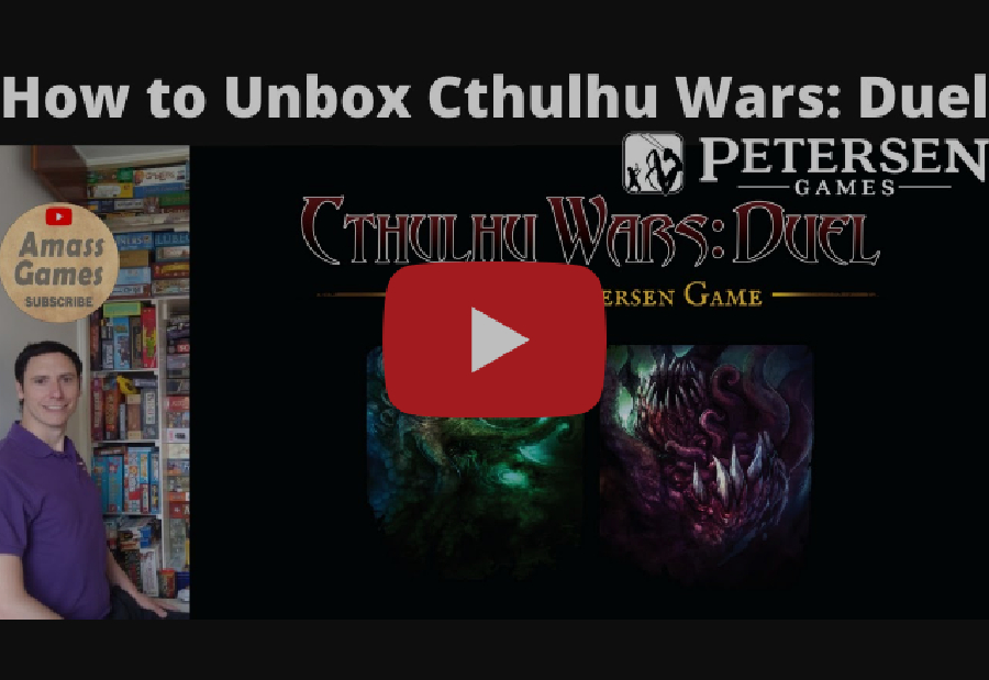 Cthulhu Wars Duel Unboxing by Amass Games