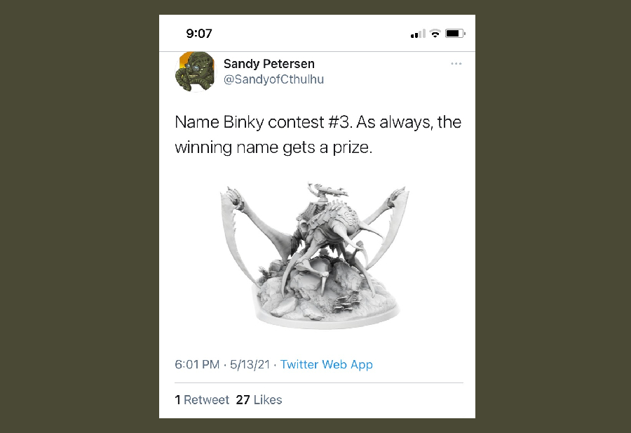 Sandy Launched Next “Name-Binky” Contest on Twitter